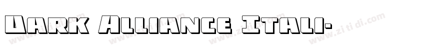 Dark Alliance Itali字体转换